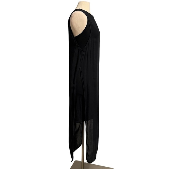 Young Fabulous & Broke Black Sheer Sleeveless Layered Maxi Dress Size Small - Picture 1 of 10